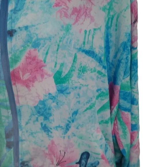 Vintage 80's Lightweight Zippered Bomber Coat,  XL - Picture 5 of 7